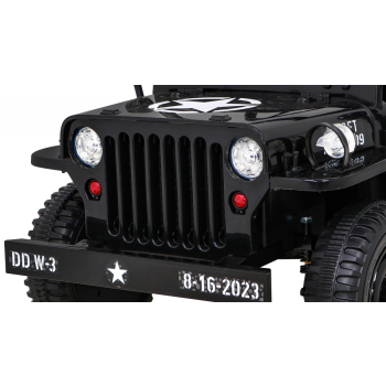 Autko Wojskowe Retro dla dzieci Czarny + Napęd 4x4