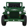 Autko Wojskowe Retro dla dzieci Zielony + Napęd 4x4 + Pilot + 2 Bagażniki