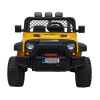 Autko terenowe Geoland Power dla 2 dzieci Żółty + Pilot + Silniki 2x200W + Bagażnik + Radio MP3 + LED