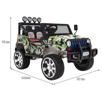 Autko terenowe Raptor Drifter Moro + Pilot + Napęd 4x4 + Schowek + Wolny Start + MP3 LED