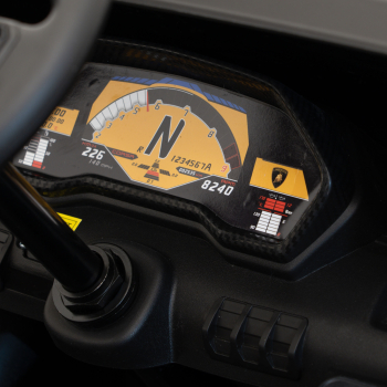 Auto Lamborghini Aventador SV na akumulator dla 2 dzieci Czerwony + Pilot 2,4 GHz + Pianka EVA + Audio LED