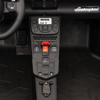 Auto Lamborghini Aventador SV na akumulator dla 2 dzieci Czerwony + Pilot 2,4 GHz + Pianka EVA + Audio LED
