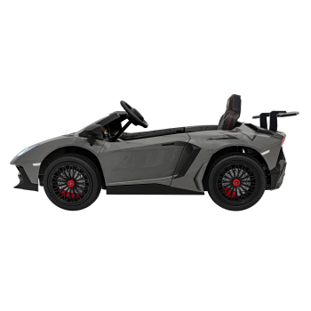 Auto Lamborghini Aventador SV na akumulator dla 2 dzieci Szary + Pilot 2,4 GHz + Pianka EVA + Audio LED