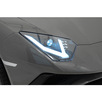 Auto Lamborghini Aventador SV na akumulator dla 2 dzieci Szary + Pilot 2,4 GHz + Pianka EVA + Audio LED