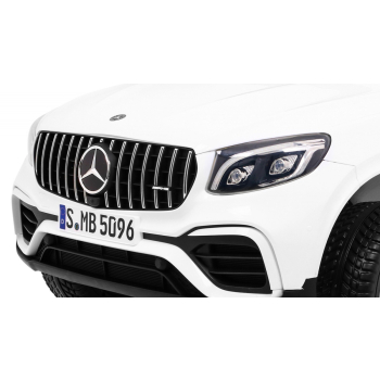 Auto Mercedes GLC 63S dla dzieci Biały SUV + Napęd 4x4