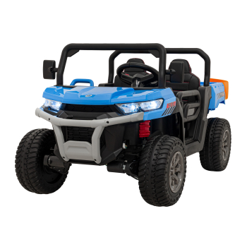 Auto Pick-Up Speed 900 dla dzieci Niebieski + Napęd 4x4 + Ruchomy kiper + Bagażnik + Pilot + Łopatka + Audio LED