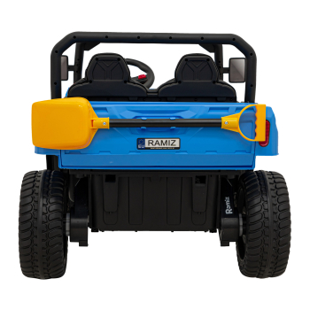 Auto Pick-Up Speed 900 dla dzieci Niebieski + Napęd 4x4 + Ruchomy kiper + Bagażnik + Pilot + Łopatka + Audio LED