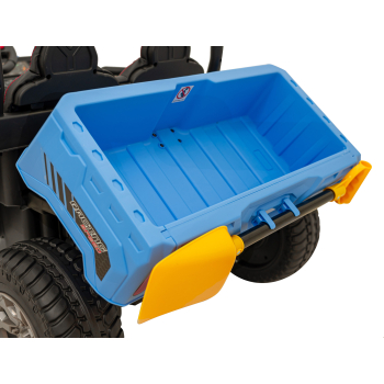 Auto Pick-Up Speed 900 dla dzieci Niebieski + Napęd 4x4 + Ruchomy kiper + Bagażnik + Pilot + Łopatka + Audio LED