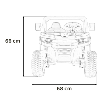 Auto Pick-Up Speed 900 dla dzieci Niebieski + Napęd 4x4 + Ruchomy kiper + Bagażnik + Pilot + Łopatka + Audio LED
