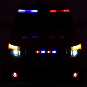 Auto SUV Straż Pożarna na akumulator dla dzieci + Syreny + Światła + Megafon + Pilot