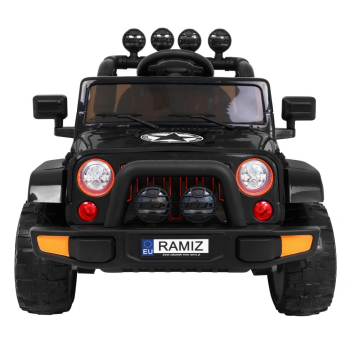 Auto Terenowe Full Time 4WD dla dzieci Czarny + Napęd 4x4 + Pilot