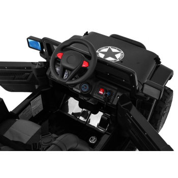 Auto Terenowe Full Time 4WD dla dzieci Czarny + Napęd 4x4 + Pilot