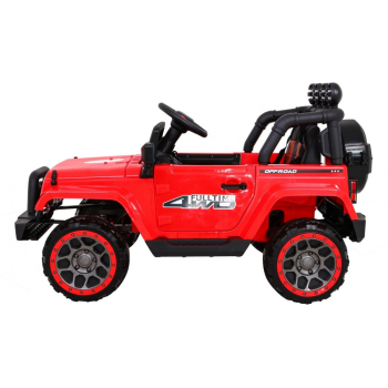 Auto Terenowe Full Time 4WD dla dzieci Czerwony + Napęd 4x4 + Pilot + Audio LED + Schowek