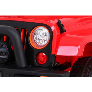 Auto Terenowe Full Time 4WD dla dzieci Czerwony + Napęd 4x4 + Pilot + Audio LED + Schowek