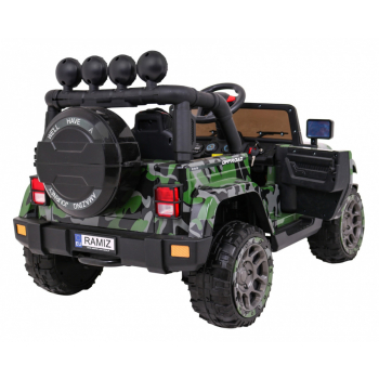 Auto Terenowe Full Time 4WD dla dzieci Lakier Moro + Napęd 4x4 + Pilot + Audio LED + Schowek