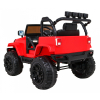 Auto na akumulator All Terrain dla dzieci Czerwony Terenówka typu jeep + Pilot + Światła Dźwięki