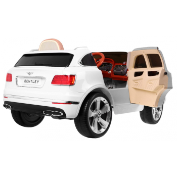 Auto na akumulator Bentley Bentayga dla dzieci, Biały