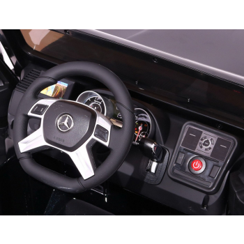 Auto na akumulator Mercedes AMG G65 dla dzieci Biały + Lakierowany + Bagażnik + Światła Dźwięki