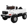 Auto na akumulator Mercedes-Benz Zetros dla dzieci Biały + 2-osobowy + Bagażnik + Pilot