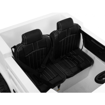 Auto na akumulator Mercedes-Benz Zetros dla dzieci Biały + 2-osobowy + Bagażnik + Pilot