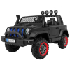 Auto terenowe AllRoad dla 2 dzieci Czarny + Napęd 4x4 + Pilot + Wolny Start + MP3 LED