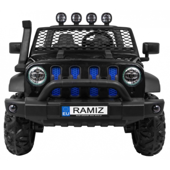 Auto terenowe AllRoad dla 2 dzieci Czarny + Napęd 4x4 + Pilot + Wolny Start + MP3 LED