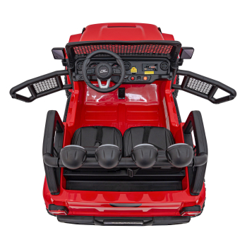 Auto terenowe OFF-ROAD 3.0 dla dzieci Czerwony + Pilot + Wolny Start + Pasy + Audio LED
