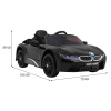 BMW I8 Lift Auto na akumulator Czarny + Pilot