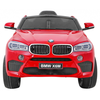 BMW X6M Elektryczne Autko dla dzieci, Czerwony SUV + Pilot