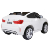 BMW X6M XXL dla 2 dzieci Biały SUV + Pilot + Ekoskóra
