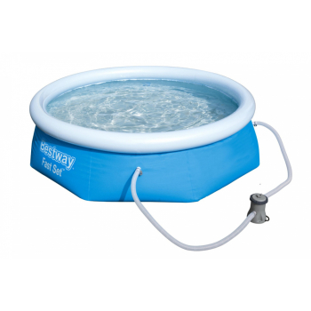 Basen Rozporowy 8FT 244x66cm BESTWAY + Pompa + Filtr + Łatka naprawcza