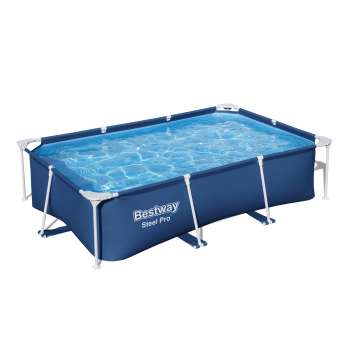 Basen Stelażowy DeluxeJr Steel Pro 259x170x61 BESTWAY do Ogrodu