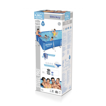 Basen Stelażowy Family Steel Pro 3w1 BESTWAY 400x211x81cm + Pompa + Filtr