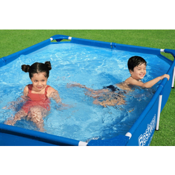 Basen Stelażowy Splash Jr Steel Pro BESTWAY 221x150x43cm + Zestaw naprawczy