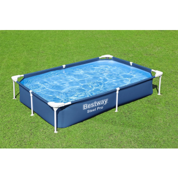 Basen Stelażowy SplashJr Steel Pro 221x150x43 BESTWAY + Zestaw naprawczy