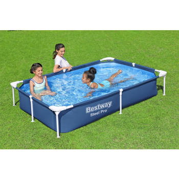 Basen Stelażowy SplashJr Steel Pro 221x150x43 BESTWAY + Zestaw naprawczy