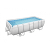 Basen stelażowy Power Steel 404x201x100 Szary 13x6FT BESTWAY 6w1 + Pompa + Drabinka