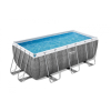 Basen stelażowy Power Steel 412x201x122 Imitacja Rattanu 13x6FT BESTWAY 6w1