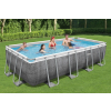 Basen stelażowy Power Steel 549x274x122 Imitacja Rattanu 18x9FT BESTWAY 6w1