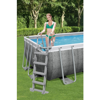 Basen stelażowy Power Steel 549x274x122 Imitacja Rattanu 18x9FT BESTWAY 6w1