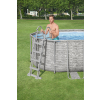Basen stelażowy Power Steel Swim Vista z oknem 549x274x122 18x9FT BESTWAY 7w1