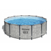 Basen stelażowy Steel Pro MAX 427x122 Imitacja Kamienia 14FT BESTWAY 5w1 + Akcesoria