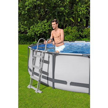 Basen stelażowy Steel Pro MAX 457x107 15FT BESTWAY 5w1 + Pompa + Drabinka + Pokrywa