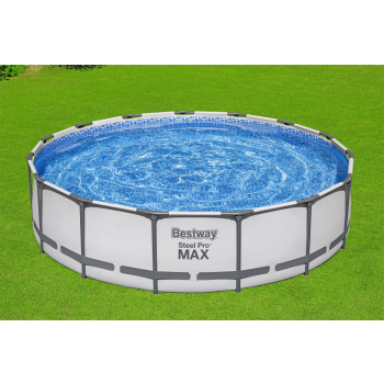 Basen stelażowy Steel Pro MAX 457x107 15FT BESTWAY 5w1 + Pompa + Drabinka + Pokrywa