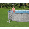 Basen stelażowy Steel Pro MAX 488x122 Imitacja Kamienia 16FT BESTWAY 5w1 + Akcesoria