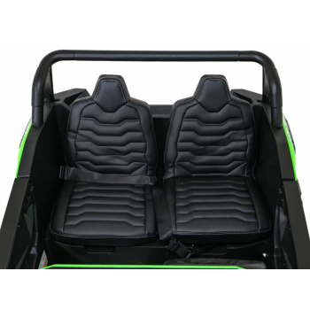 Buggy ATV Strong Racing dla 2 dzieci Zielony + Silnik bezszczotkowy + Pompowane koła + Audio LED
