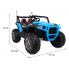 Buggy Racer dla dzieci Niebieski + Napęd 4x4 + Pilot + Wolny Start + Bagażnik + EVA + LED MP3
