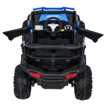 Buggy Racer dla dzieci Niebieski + Napęd 4x4 + Pilot + Wolny Start + Bagażnik + EVA + LED MP3