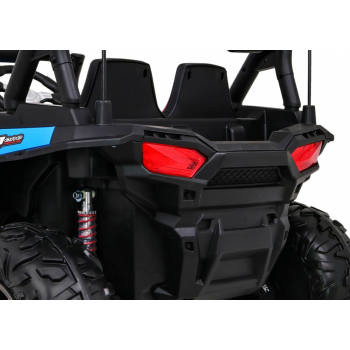 Buggy Racer dla dzieci Niebieski + Napęd 4x4 + Pilot + Wolny Start + Bagażnik + EVA + LED MP3