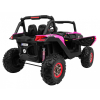 Buggy SuperStar dla dzieci Różowy + MP4 + Napęd 4x4 + Pilot + Bagażnik + LED + Blokada drzwi